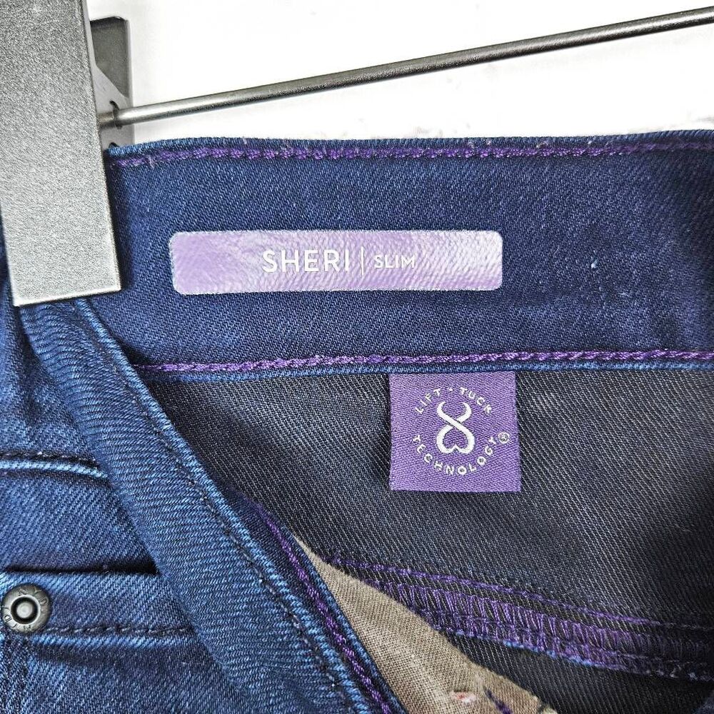 NOT YOUR DAUGHTERS JEANS Sheri Slim Deep Wash Lift Tuck Straight Leg Jean Size 6 - Picture 4 of 9